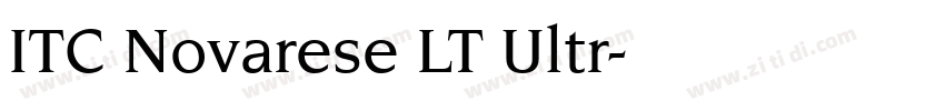 ITC Novarese LT Ultr字体转换